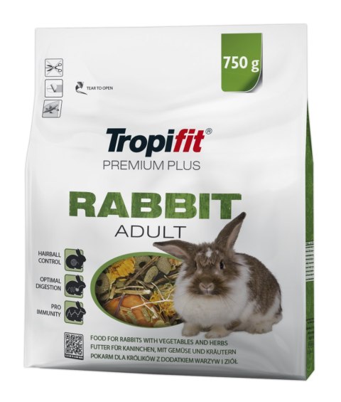 Tropifit Premium Plus Rabbit Adult 750g Tropifit