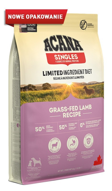 Acana Singles Grass-Fed Lamb 6kg Acana
