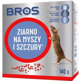 BROS - ziarno na myszy i szczury 140g Bros Sp z o.o.