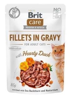 Brit Care Cat Pouches Fillets In Gravy With Hearty Duck 85g Brit