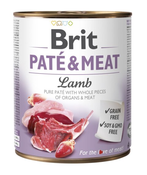 Brit Pate & Meat Lamb 800g Brit