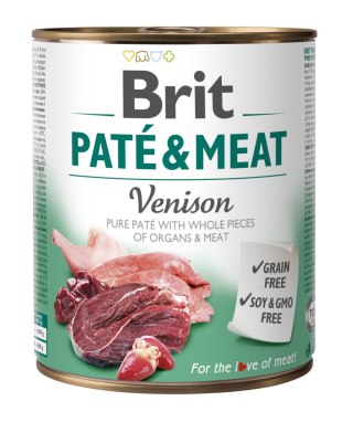 Brit Pate&Meat Adult Venison 800g Brit