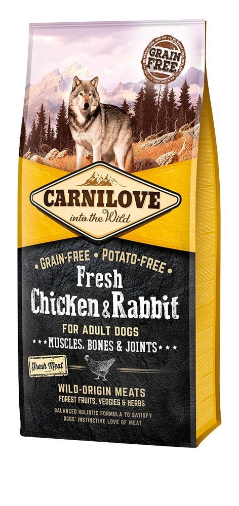Carnilove Dog Fresh Chicken Rabbit Adult 12kg Carnilove