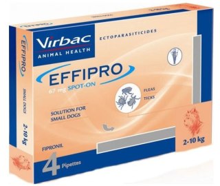 EFFIPRO Spot-On pies S 2-10 kg (pipeta 4 x 0,67ml) Virbac