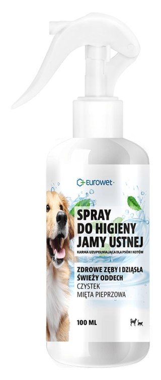 Eurowet Spray Do Higieny Jamy Ustnej Z Czystkiem I Miętą Pieprzową 100ml Eurowet