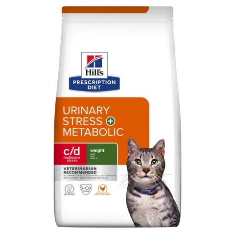 Hill's PD Prescription Diet c/d Urinary Stress + Metabolic Feline 3kg Hills