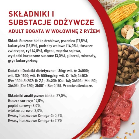 PURINA ONE Mini Adult Wołowina, ryż - sucha karma dla psa - 800g PURINA ONE