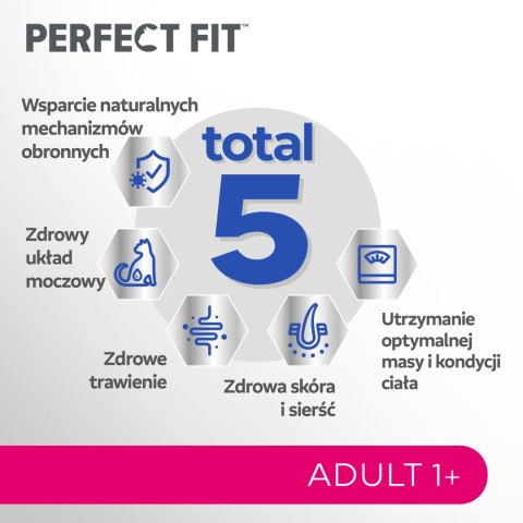 Perfect Fit™ - sucha karma pełnoporcjowa dla dorosłych kotów, bogata w wołowinę 7kg Perfect Fit
