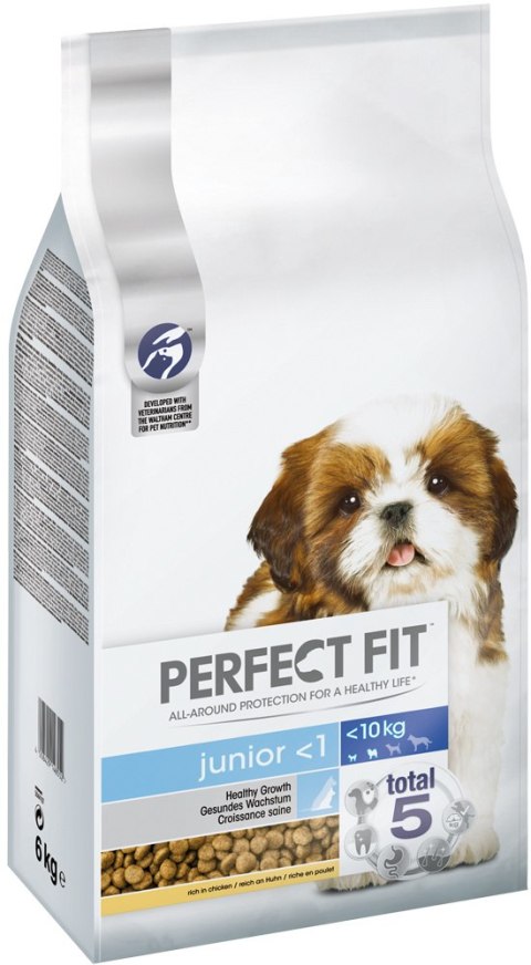 Perfect Fit™ - sucha karma pełnoporcjowa dla szczeniąt małych ras, bogata w kurczaka 6kg Perfect Fit