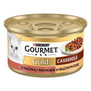 Purina Gourmet Gold kaczka/indyk w sosie 85g Gourmet