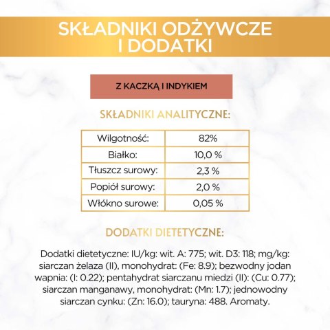 Purina Gourmet Gold kaczka/indyk w sosie 85g Gourmet