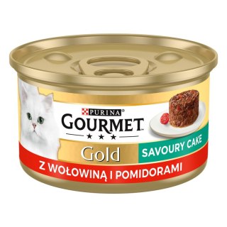 Purina Gourmet Gold wołowina w pomidorach 85g Gourmet