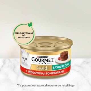 Purina Gourmet Gold wołowina w pomidorach 85g Gourmet