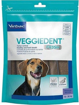 Virbac Veggiedent Fresh Gryzak M (10-30kg) 15sztuk Virbac