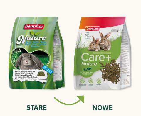 BEAPHAR Care+ Rabbit Senior Karma Super Premium Dla Królików Seniorów 1,5kg BEAPHAR