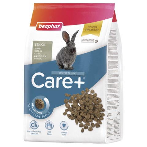 BEAPHAR Care+ Rabbit Senior Karma Super Premium Dla Królików Seniorów 1,5kg BEAPHAR