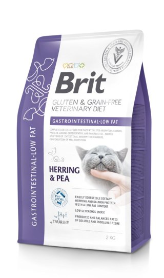 Brit GF Veterinary Diets Cat Gastrointestinal-Low Fat 2kg Brit veterinary