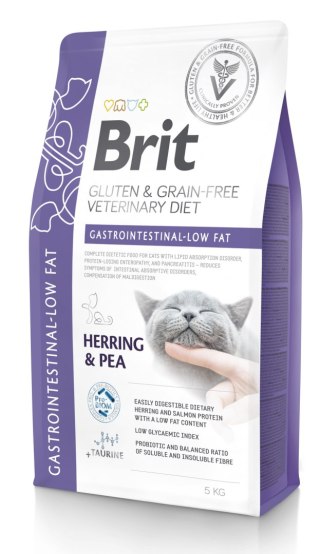 Brit GF Veterinary Diets Cat Gastrointestinal-Low Fat 5kg Brit veterinary