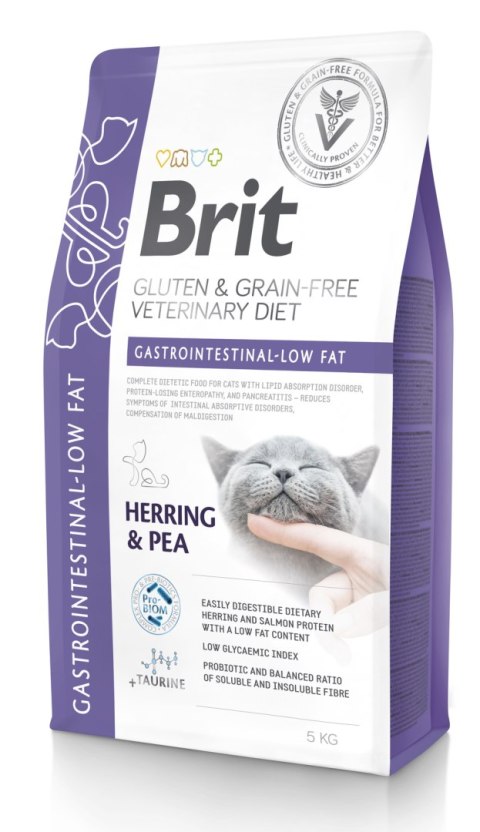 Brit GF Veterinary Diets Cat Gastrointestinal-Low Fat 5kg Brit veterinary