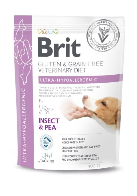 Brit GF Veterinary Diets Dog Ultra-Hypoallergenic Insect 400g Brit veterinary