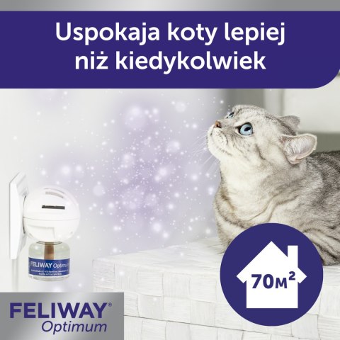 Ceva Animal Health Polska Sp. Z O.o Feliway Optimum Dyfuzor + Wkład 48ml Ceva Animal Health Polska Sp. z o.o.