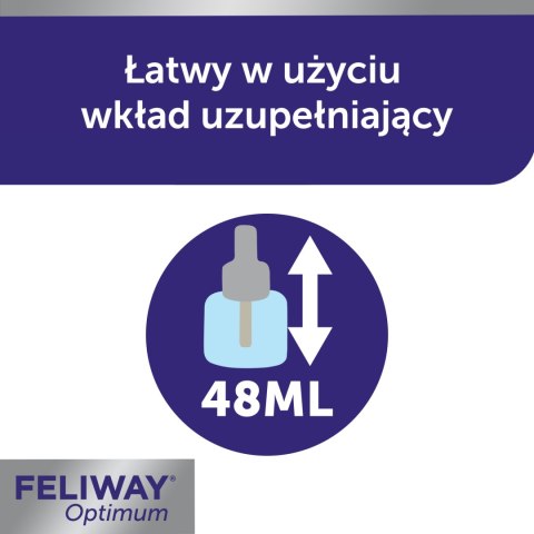 Ceva Animal Health Polska Sp. Z O.o Feliway Optimum Dyfuzor + Wkład 48ml Ceva Animal Health Polska Sp. z o.o.