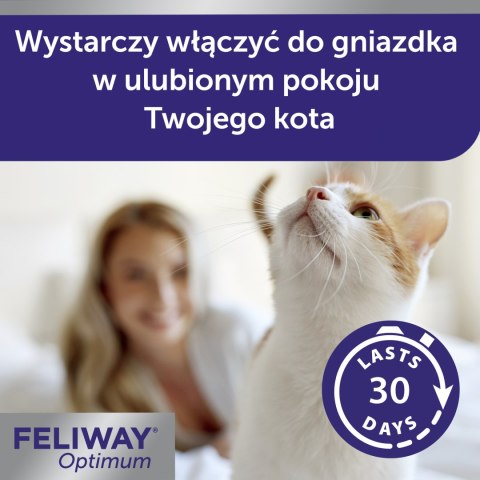 Ceva Animal Health Polska Sp. Z O.o Feliway Optimum Dyfuzor + Wkład 48ml Ceva Animal Health Polska Sp. z o.o.