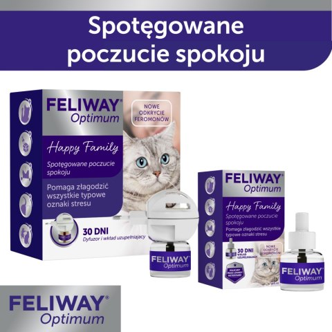 Ceva Animal Health Polska Sp. Z O.o Feliway Optimum Dyfuzor + Wkład 48ml Ceva Animal Health Polska Sp. z o.o.
