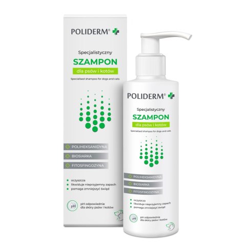 JM SANTE Poliderm Szampon dla psów i kotów 250ml JM Sante