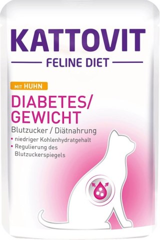 Kattovit Diabetes/Gewicht Kurczak 85g Kattovit