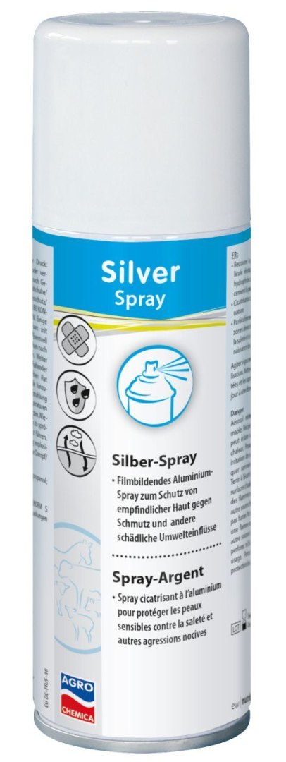 Kerbl Aluminiowy Spray Do Ochrony Skóry Silver Spray 200ml Kerbl