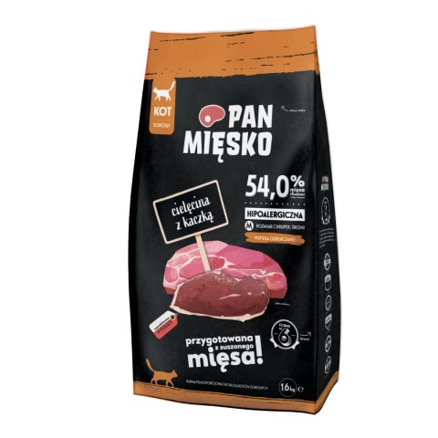 PAN MIĘSKO Cielęcina Z Kaczką M Dla Kota 1,6kg PAN MIĘSKO