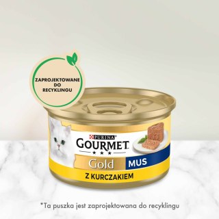 Purina Gourmet Gold mus z kurczakiem 85g Gourmet