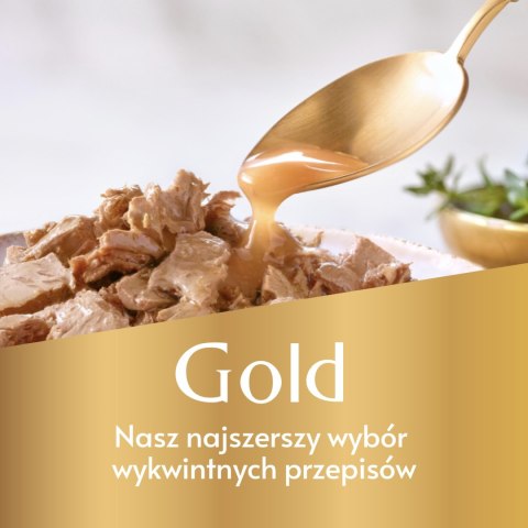 Purina Gourmet Gold z wołowiną i kurczakiem w sosie z pomidorami 85g Gourmet