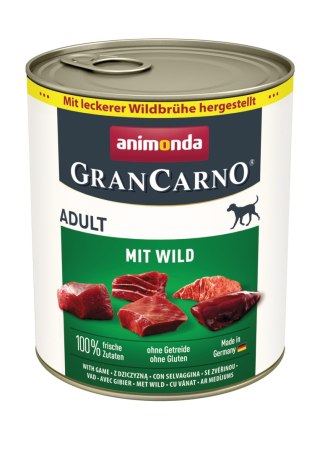Animonda GranCarno Adult Dog Dziczyzna 800g Animonda