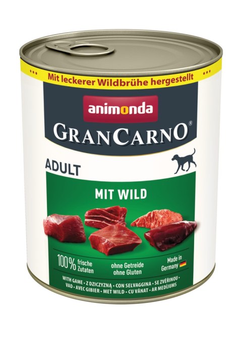 Animonda GranCarno Adult Dog Dziczyzna 800g Animonda