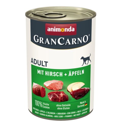 Animonda GranCarno Adult Dog Jeleń & Jabłko 400g Animonda