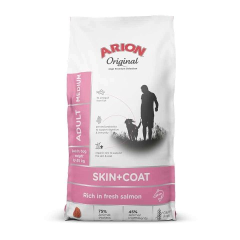 Arion Original Skin & Coat Adult Salmon & Rice Medium Breed 2kg Arion