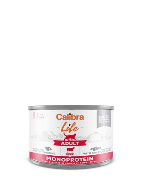 Calibra Cat Adult Life Karma Dla Kota Z Wołowiną 200g Calibra