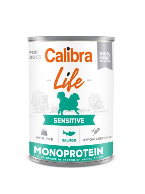 Calibra Dog Life Sensitive Salmon With Rice Karma Dla Psa 400g Calibra