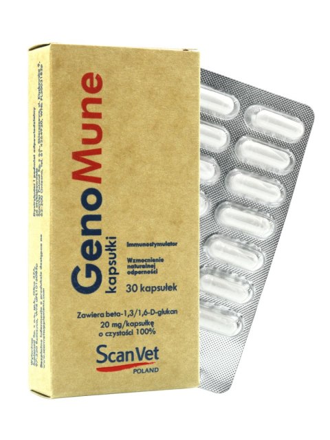Genomune Suplement 20mg 30 Kapsułek Scanvet