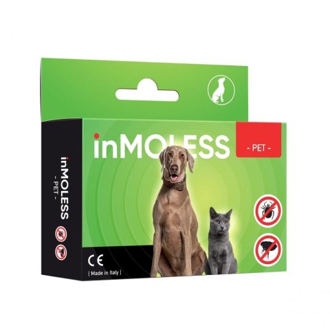 Inmoless Ultradźwiękowy Odstraszacz Na Pchły I Kleszcze Dla Zwierząt Domowych Inmoless Pet Pink Inmoless