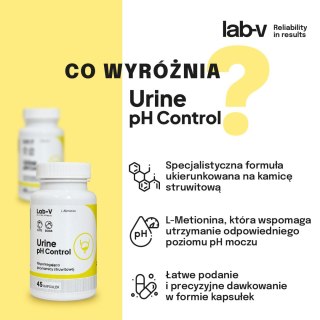 Lab-v Urine pH Control Wsparcie Dla Psów I Kotów Przy Kamicy Struwitowej 45 Kapsułek LAB-V