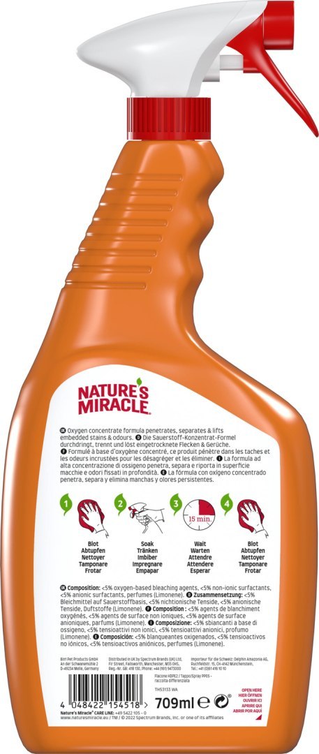 Nature's Miracle SET-IN OXY Stain & Odour Remover DOG 709 Ml Nature's Miracle