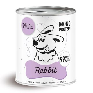 PEPE Mono Protein Rabbit (Królik) 800g Paka Zwierzaka