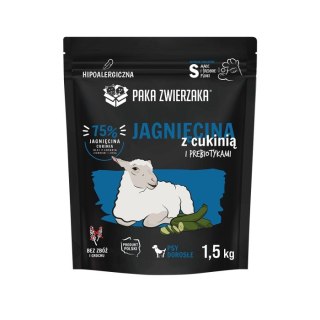 Paka Zwierzaka Karma sucha SH Jagnięcina z cukinią "S" 1,5kg Paka Zwierzaka