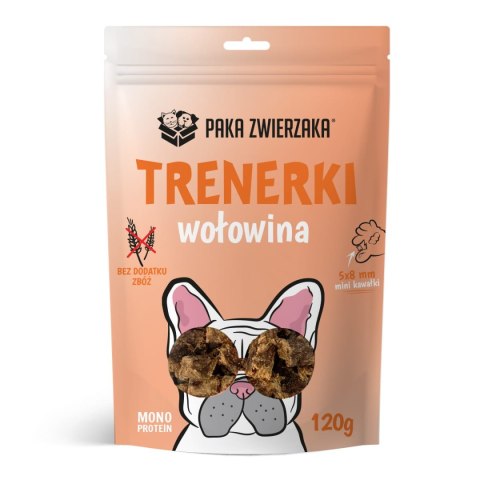 Paka Zwierzaka Trenerki Przysmak Dla Psów Wołowina 120g Paka Zwierzaka
