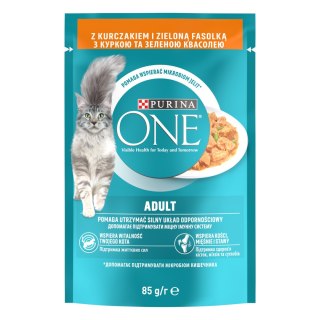 Purina One Adult Karma Dla Kota Z Kurczakiem I Zieloną Fasolką 85g PURINA ONE