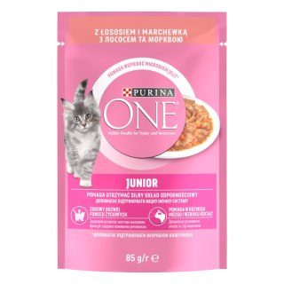 Purina One Junior Karma Dla Kociąt Z Łososiem I Marchewką 85g PURINA ONE