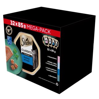 SHEBA® Classics Rybne Smaki 32x85g Sheba